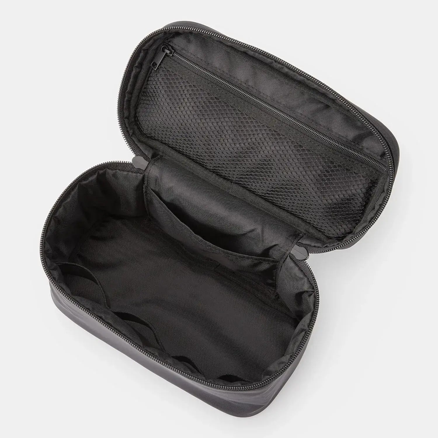 Muji Recycled Nylon Hand Carry Pouch Black Large Capacity