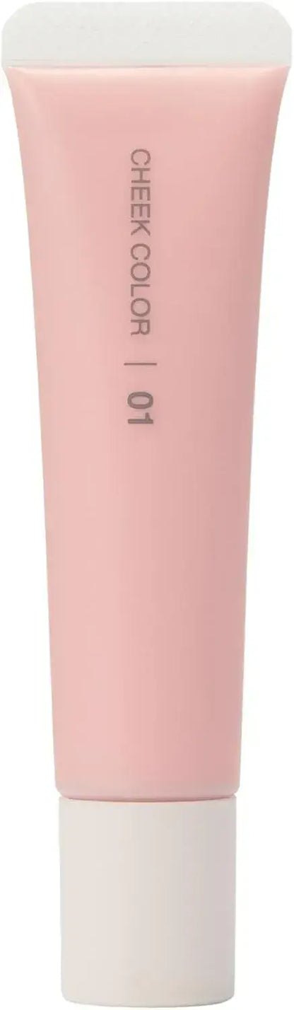 Muji Ryohin Cream Blush Natural Finish Makeup - Apricot - 4550583916800
