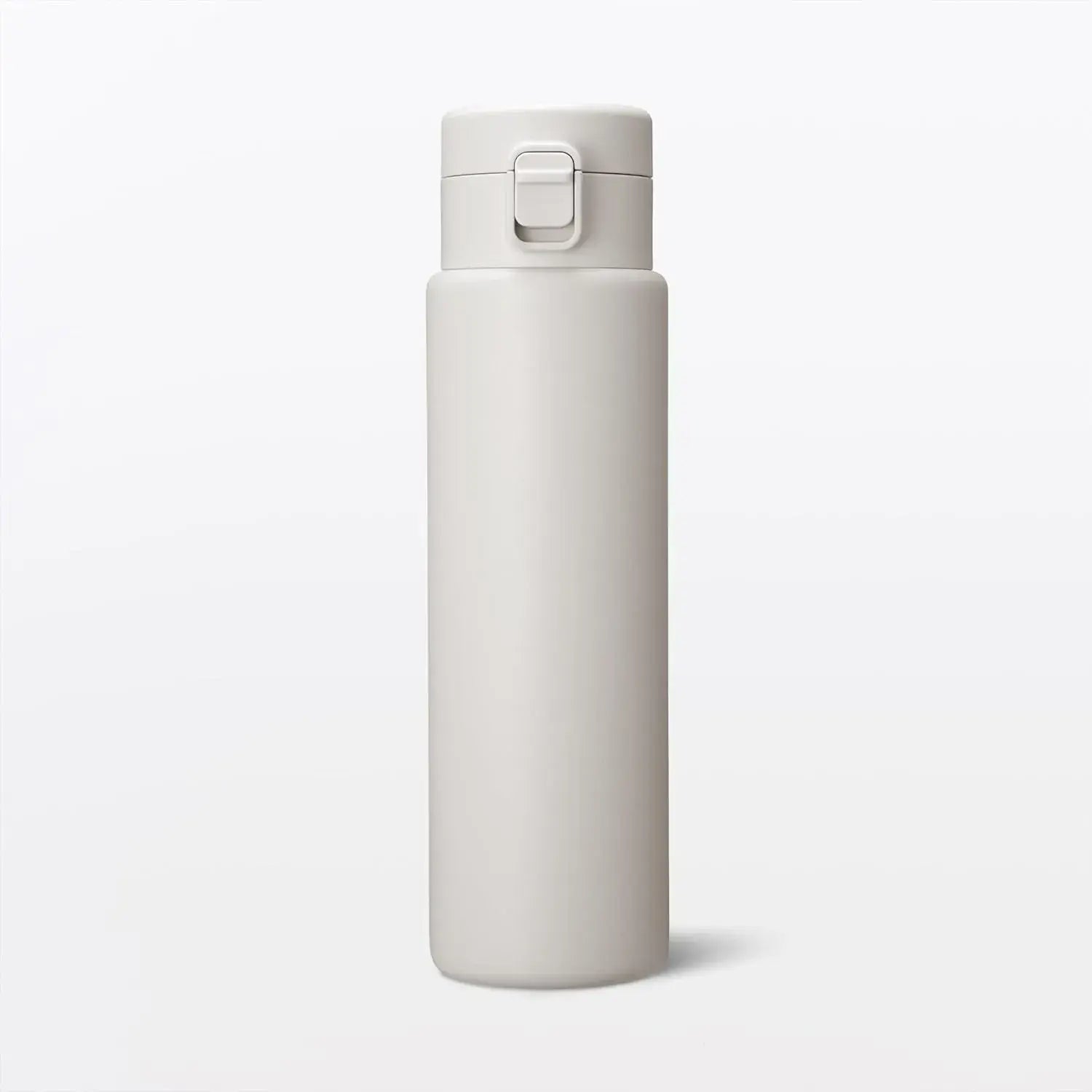 Muji Vacuum Insulated One Touch Thermal Bottle - Grey Beige 750ml - 4548076049128