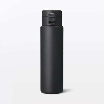 Muji Vacuum Insulated One Touch Thermal Bottle - Black 750ml - 4548076049142