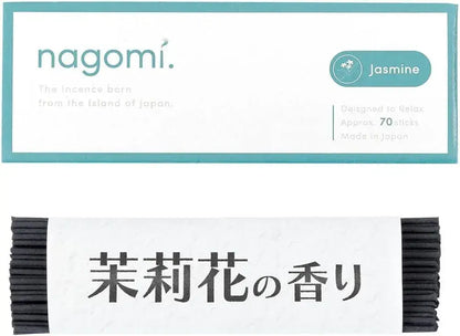 Nagomi Kobo Premium Sandalwood Incense Sticks for Purification - 70 Jasmine - 4573572831731