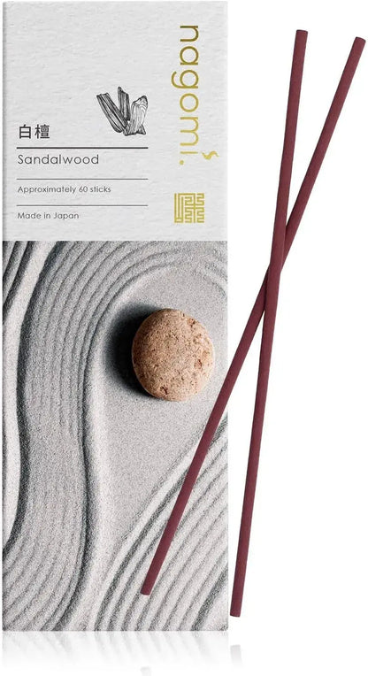 Nagomi Kobo Sandalwood Incense Sticks Agarwood Relaxing Japan