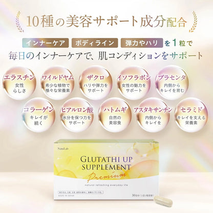 NaturaFitLab Glutathione Equol Supplement Body Line Care Formula