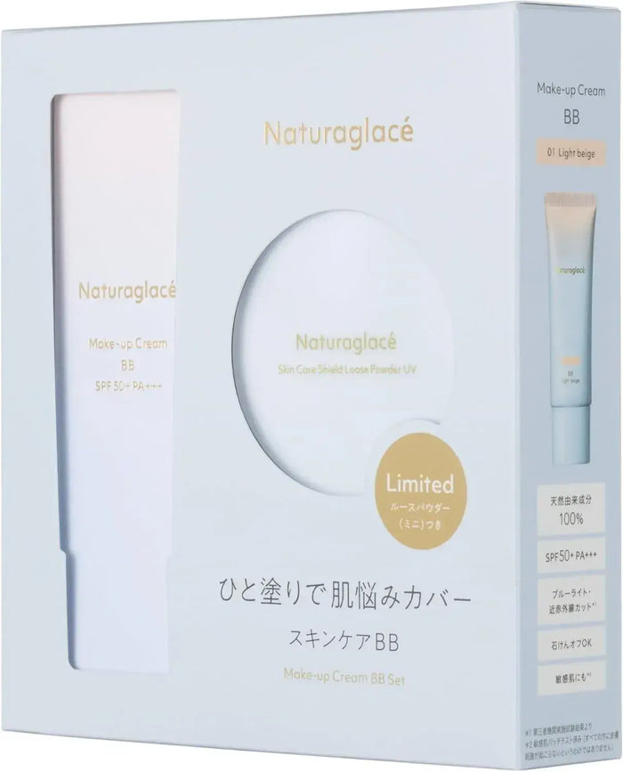 Naturaglace BB Cream SPF50 PA+++ Makeup Base 01 LB Set