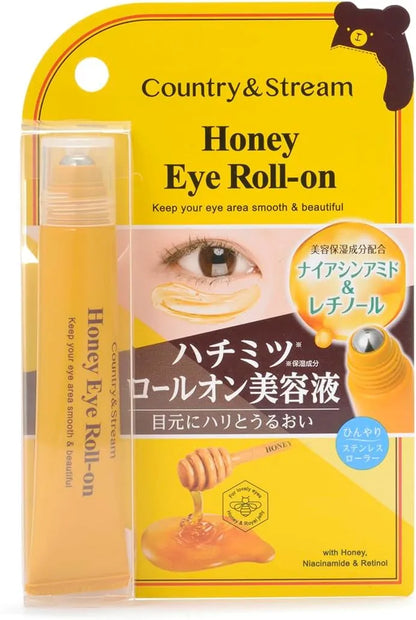 Natural Eye Roll-On Serum with Niacinamide and Retinol 15ml by Country&Stream