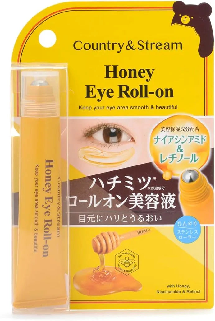 Natural Eye Roll-On Serum with Niacinamide and Retinol 15ml by Country&Stream