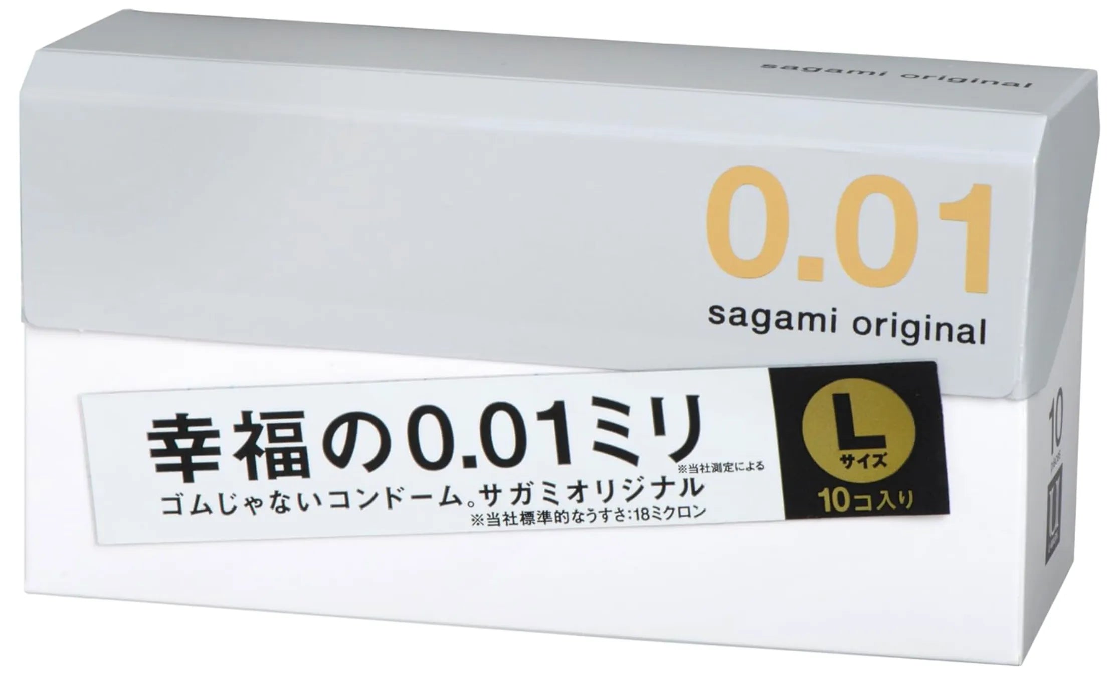 Sagami Original 001 Condom Ultra-Thin 0.01mm L Size Pack of 10