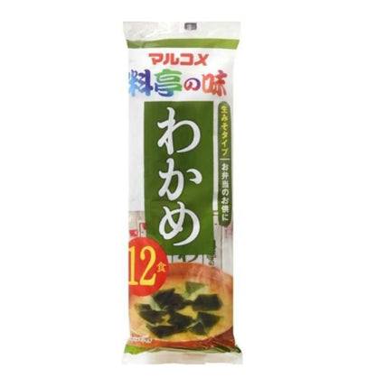 Marukome Instant Miso Soup Wakame 12-Serving Pack Healthy Japanese Soup