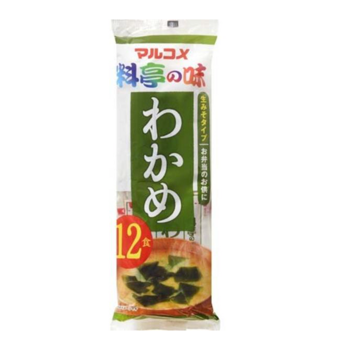 Marukome Instant Miso Soup Wakame 12-Serving Pack Healthy Japanese Soup