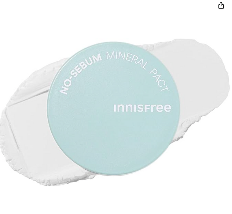 Innisfree No-Sebum Mineral Pact For A Baby-Like Smooth Skin - Facial Control Powder