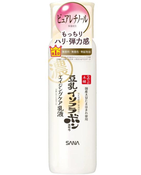 Sana Nameraka Honpo Soymilk Isoflavone Wrinkle Emulsion 150ml - 日本 Retinol