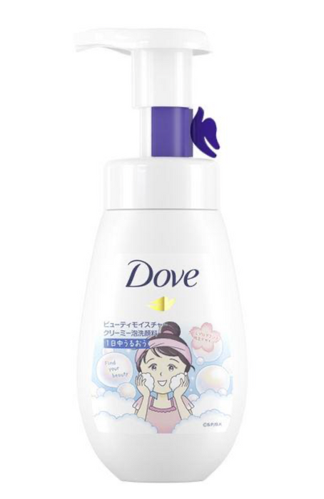 Dove Beauty Moisture Creamy Foaming Cleanser 160ml - Moisturizing Cleansing Foam