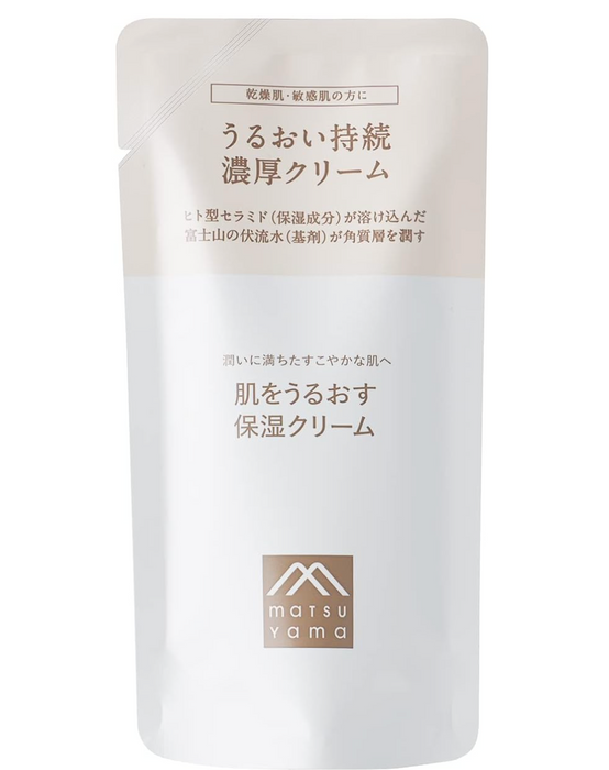 Matsuyama 乾性和敏感性皮膚保濕霜 45g [補充裝] - 日本保濕霜