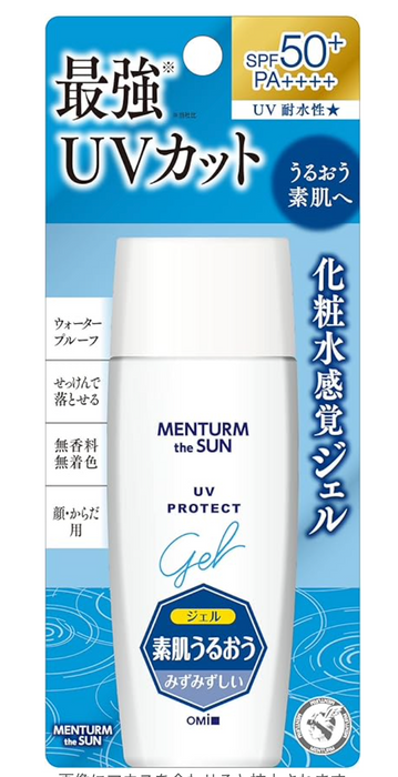 Omi Menturm The Sun UV Protect Gel Waterproof SPF50+ PA++++ 100g - Waterproof Sunscreen