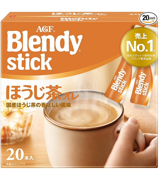 Ajinomoto Agf Blendy Stick Houjicha Cafe Au Lait 21 支 - 速溶咖啡