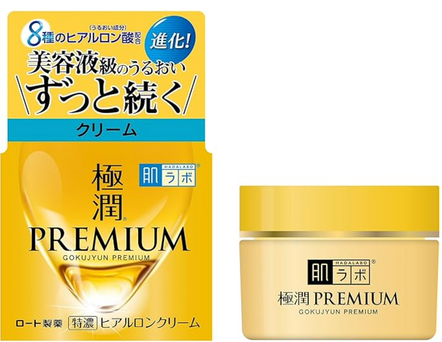 HadaLabo Gokujyun Premium Hyaluron Crème Super Hydratante 50g