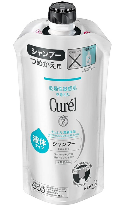 花王 Curel 洗发水也可用于婴儿 [补充装] 380ml - 日本补充装洗发水 - 护发