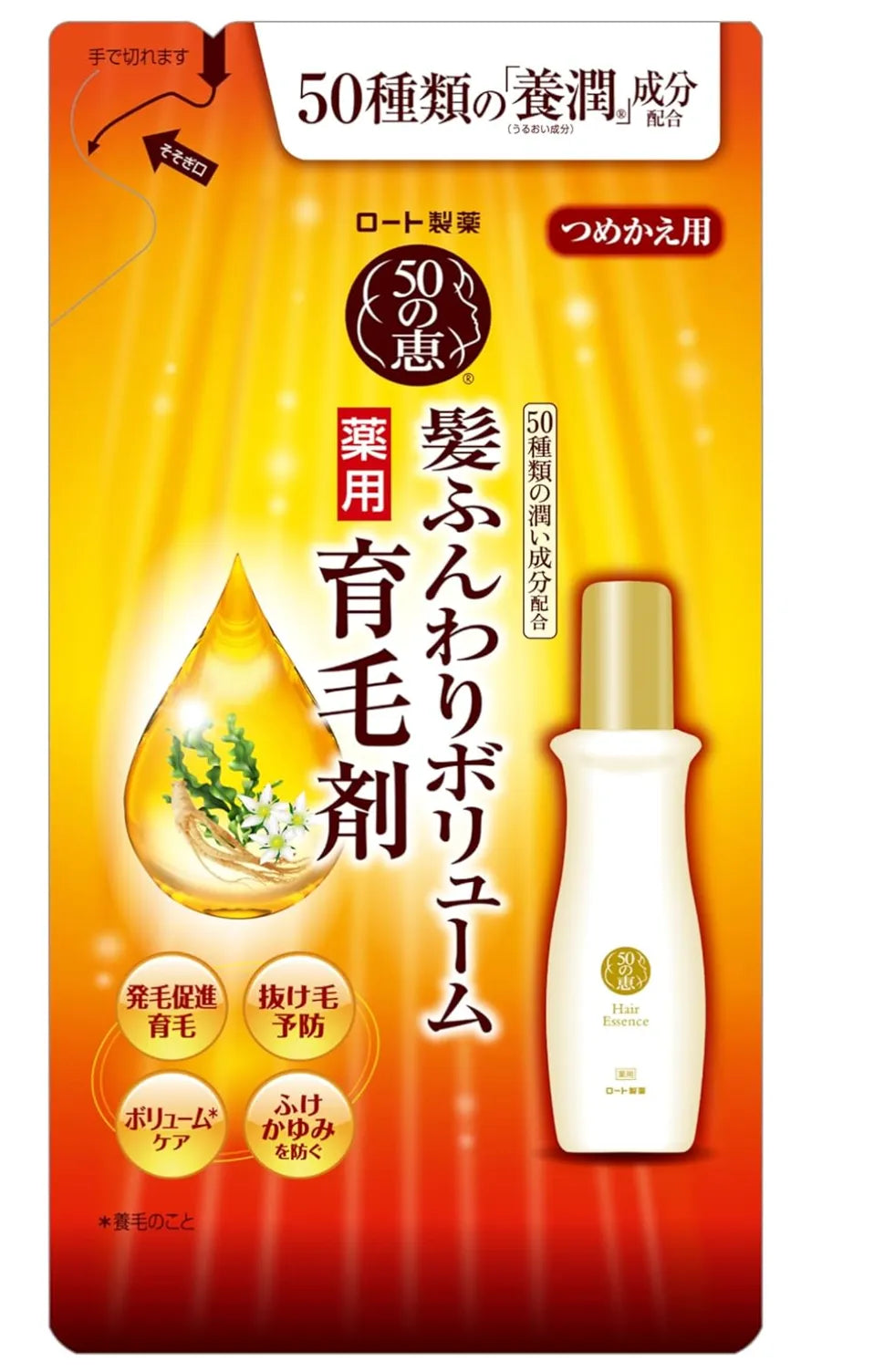 Rohto 50 No Megumi Hair Growth Formula [refill] 150ml - Japanese Hair Care Products
