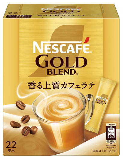 Nestle Japan Nescafe Gold Blend Cafe Latte Instant Coffee 22