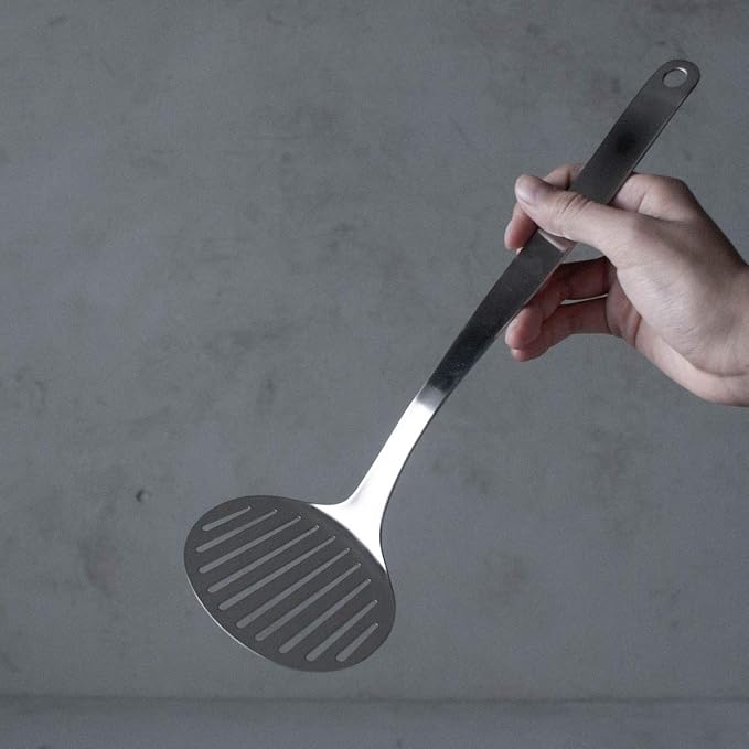 Sori Yanagi Stainless Steel Slotted Turner Large