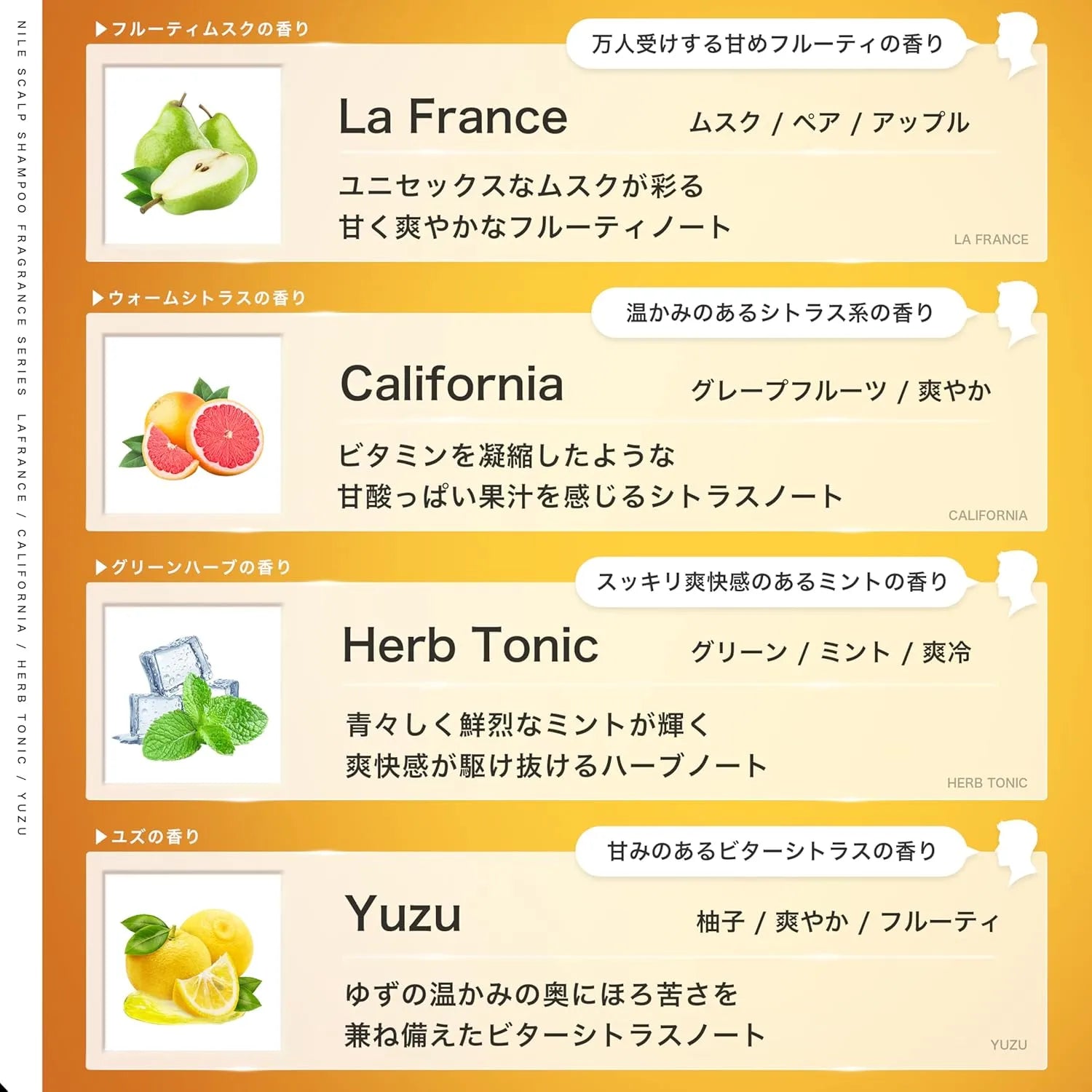 Nile Dense Foam Scalp Amino Acid Non-Silicone Shampoo Yuzu Scent