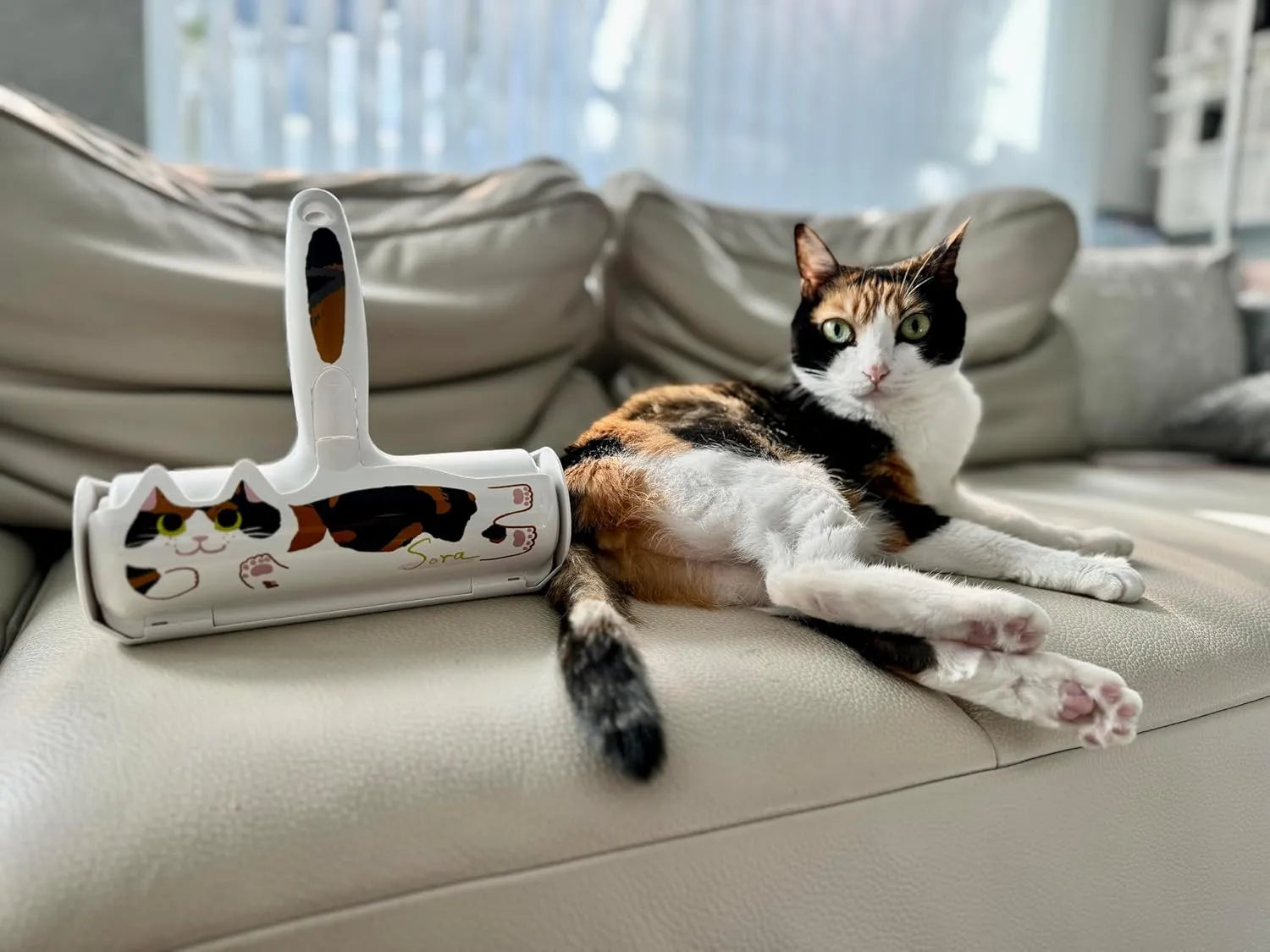 Nippon Seal N76SR Sora Kyosuke Collaboration Pakupaku Roller Hair Removal Brush by PACPAK