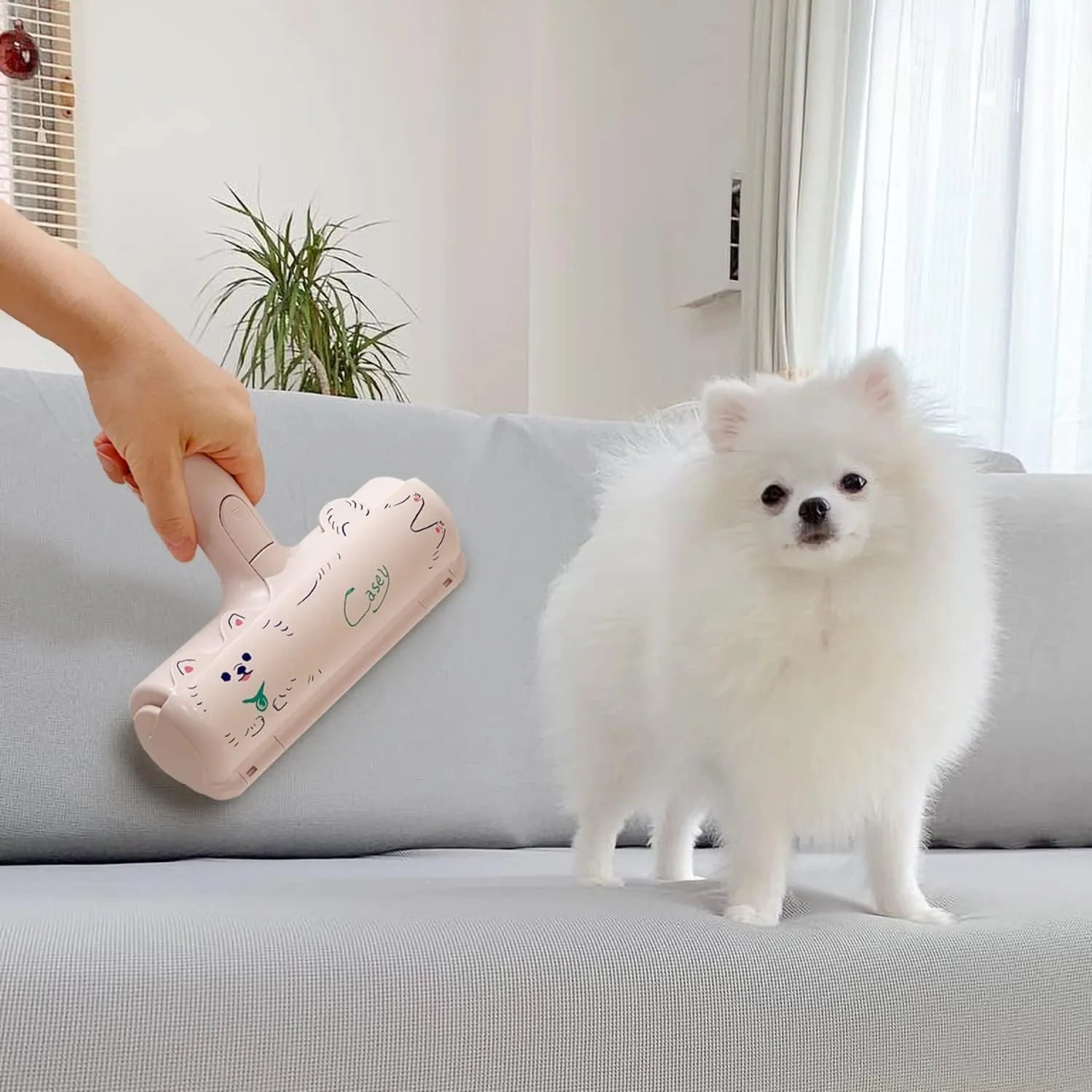 Nippon Seal Pakupaku Roller for Pet Hair Loss and Dust Removal Dogs Cats PACPAK