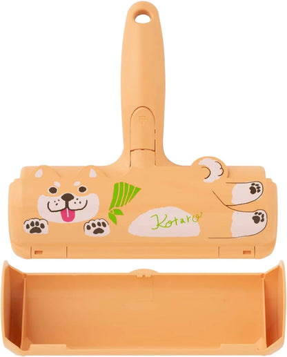 Nippon Seal Pakupaku Roller Kotaro N76KT Shiba Inu Pet Hair Loss Cleaner for Dogs and Cats PACPAK