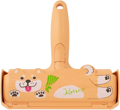 Nippon Seal Pakupaku Roller Kotaro N76KT Shiba Inu Pet Hair Loss Cleaner for Dogs and Cats PACPAK