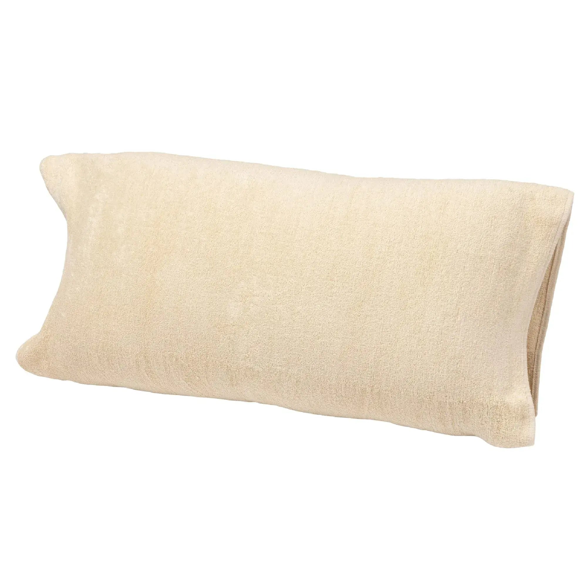 Nishikawa Stretchy Towel Pillow Cover Antibacterial Washable - Ivory 34x64cm - 4976008895374