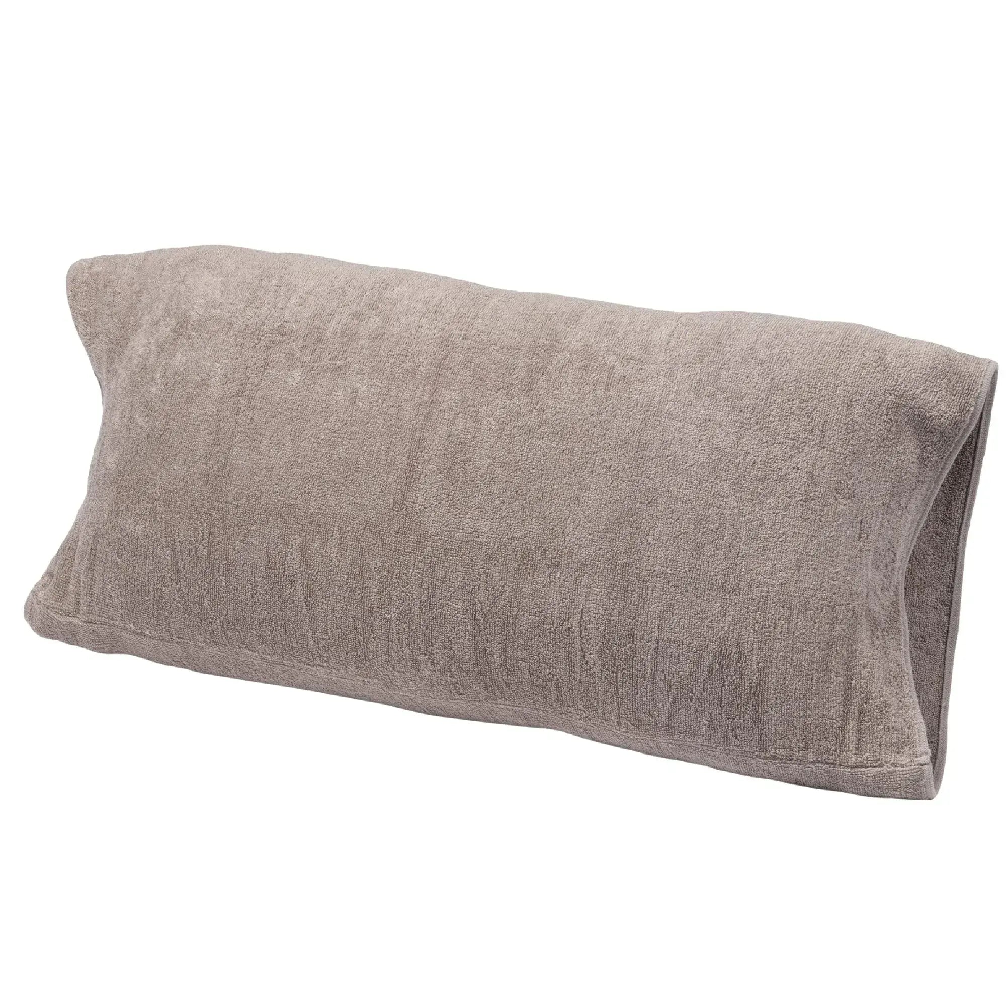 Nishikawa Stretchy Towel Pillow Cover Antibacterial Washable - Gray 34x64cm - 4976008895381