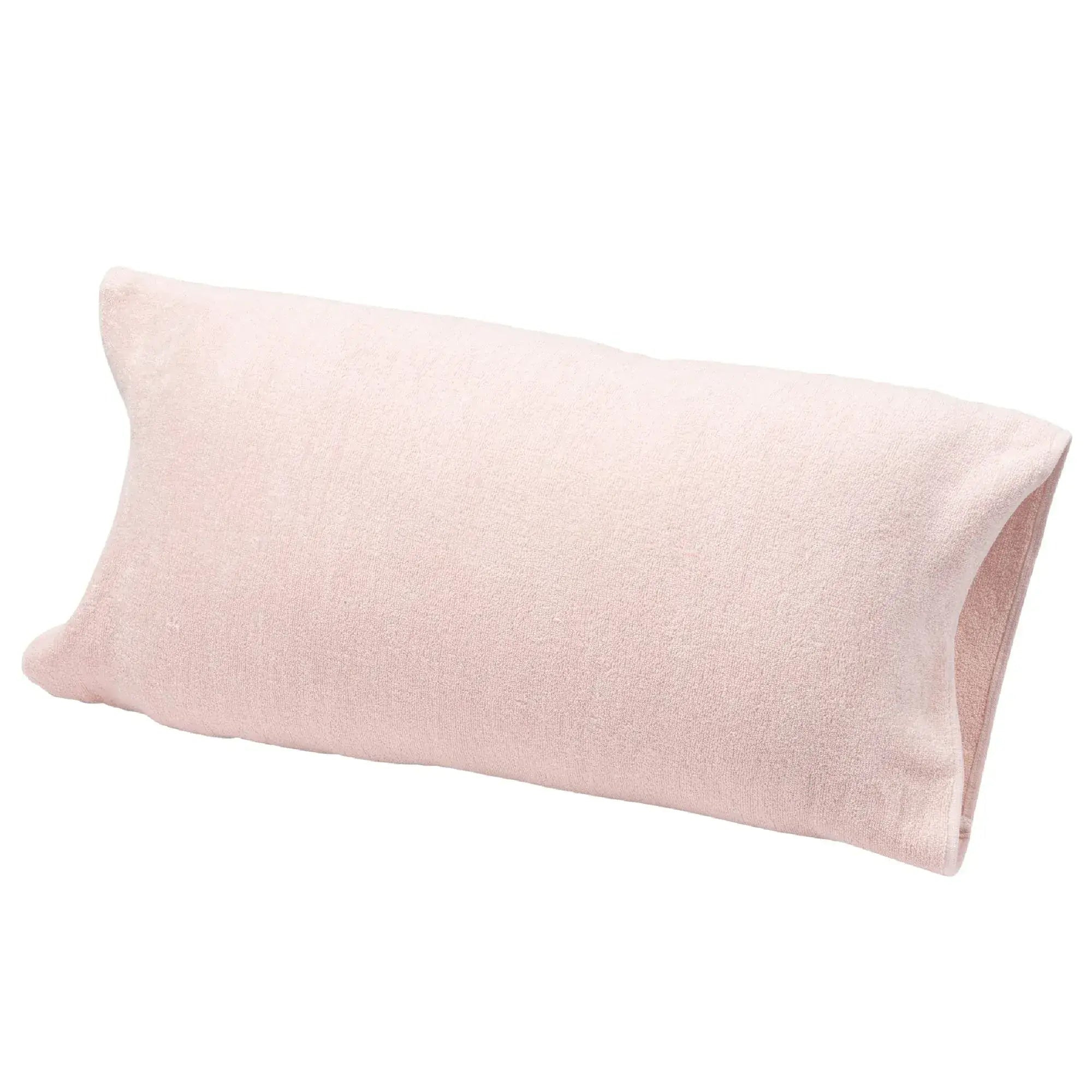 Nishikawa Stretchy Towel Pillow Cover Antibacterial Washable - Pink 34x64cm - 4976008895343