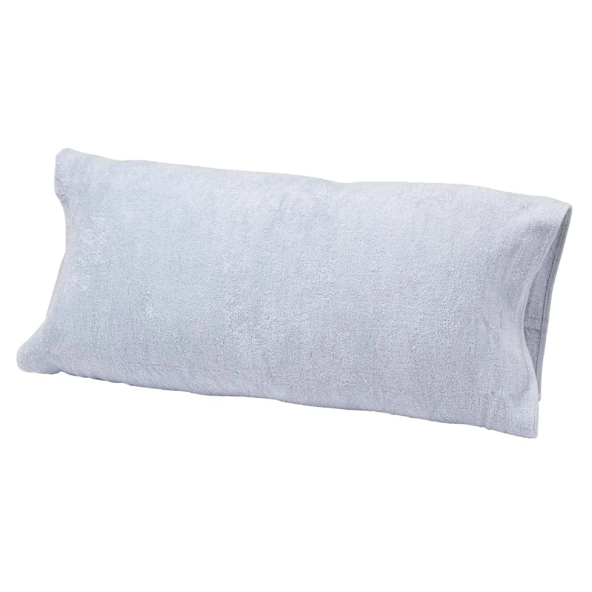 Nishikawa Stretchy Towel Pillow Cover Antibacterial Washable - Blue 34x64cm - 4976008895404