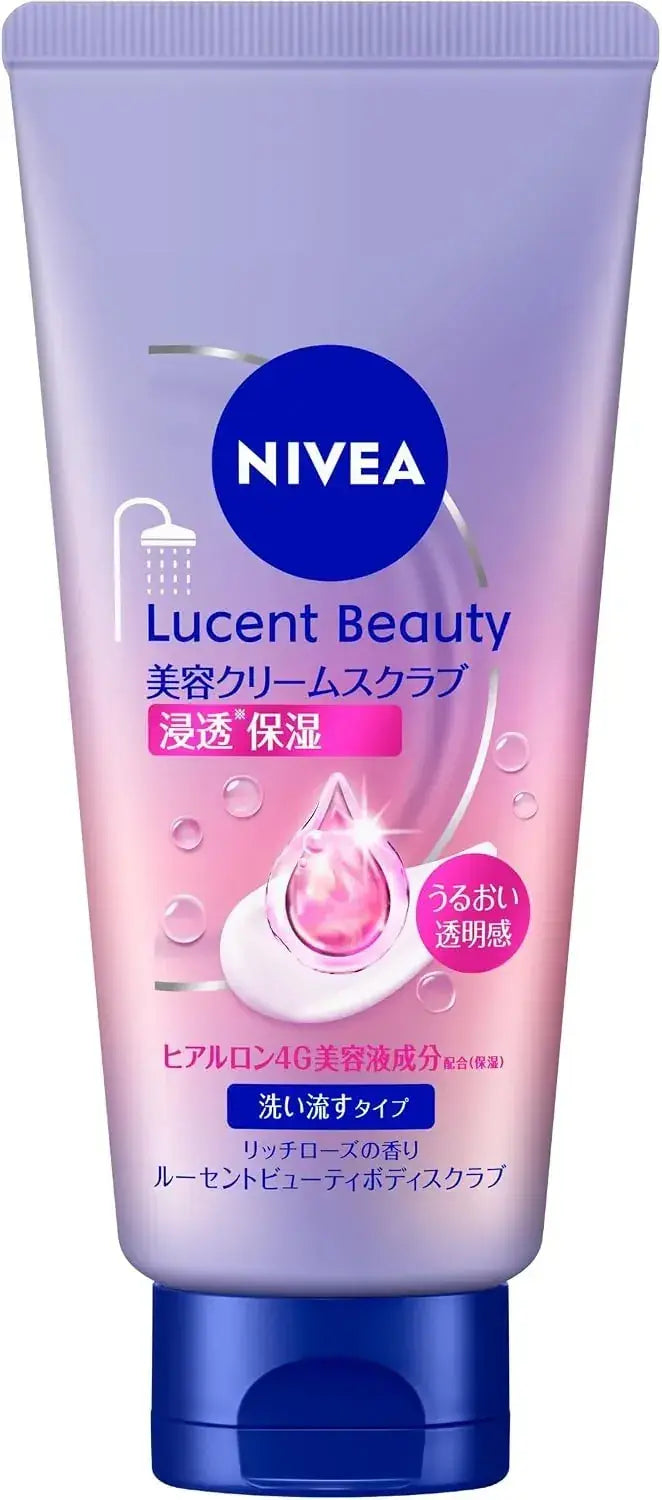 Nivea Lucent Beauty Moisturizing Cream Scrub Rose Scent