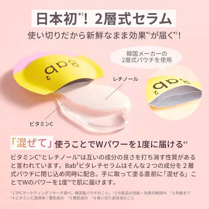 Ogio Bab2 Vitaleti Vitamin C Retinol CICA Niacinamide Serum