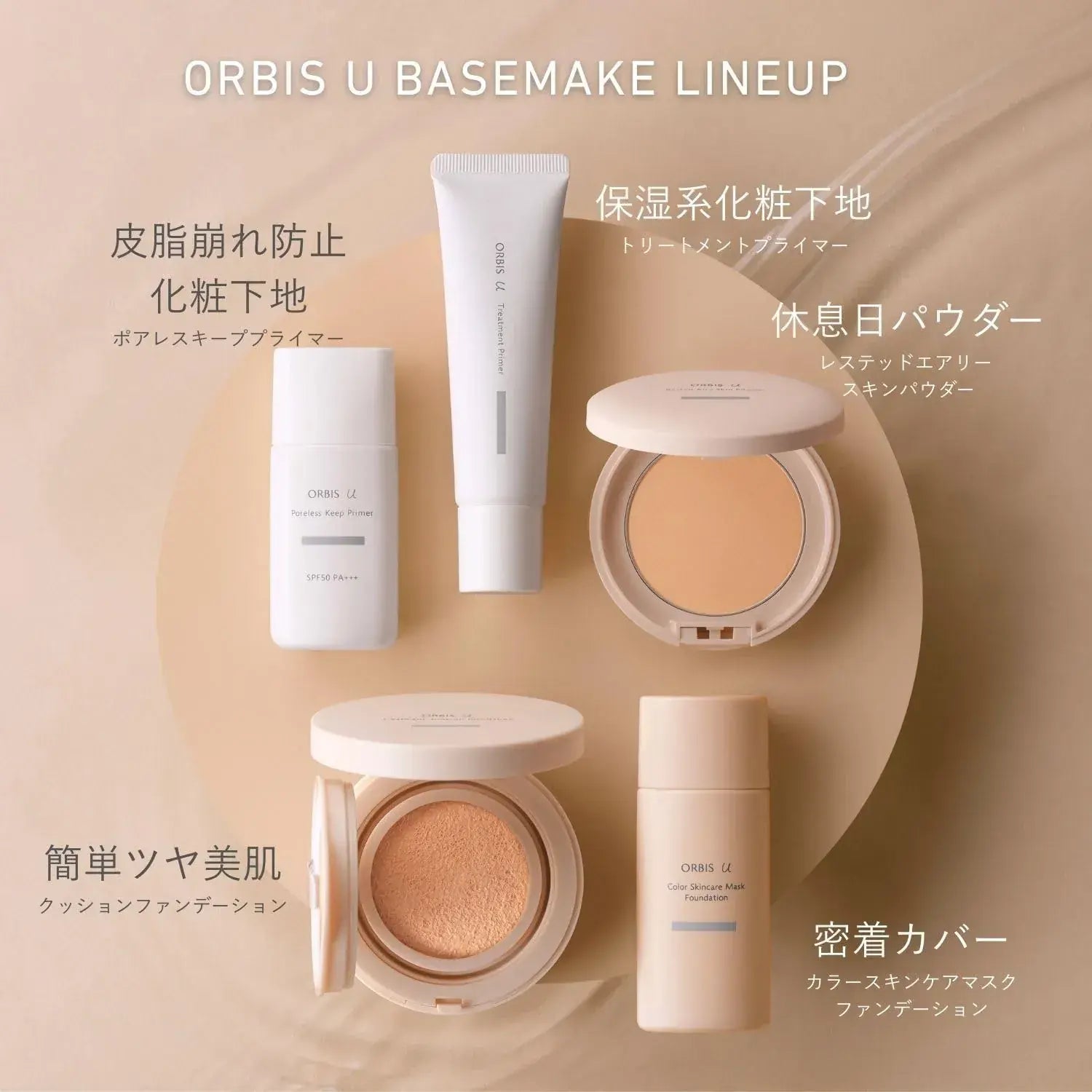 Orbis U Poreless Keep Primer SPF50 PA Plus Plus 28mL Makeup Base