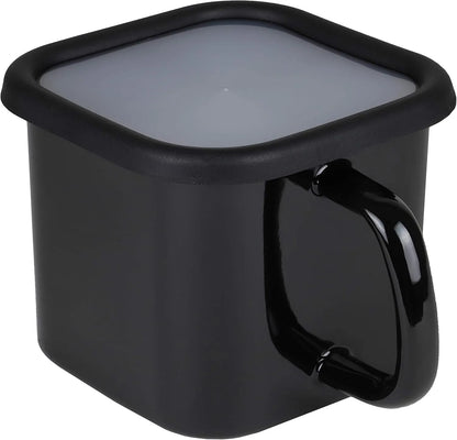 Pearl Metal Enamel Milk Pan Petitto Nonstick Cookware - Black Square Cookpot
 - 4549308050660