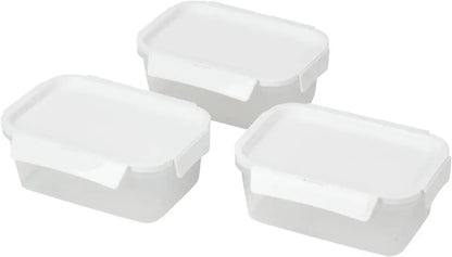 Pearl Metal Storage Box Case Container with Gasket - White 20x14x7.5cm - 4549308563641