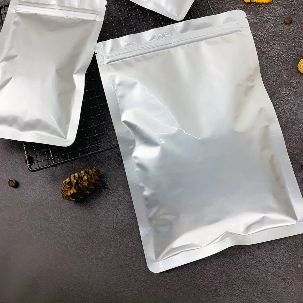 Percust Aluminum Zip Seal Storage Bags Pouches