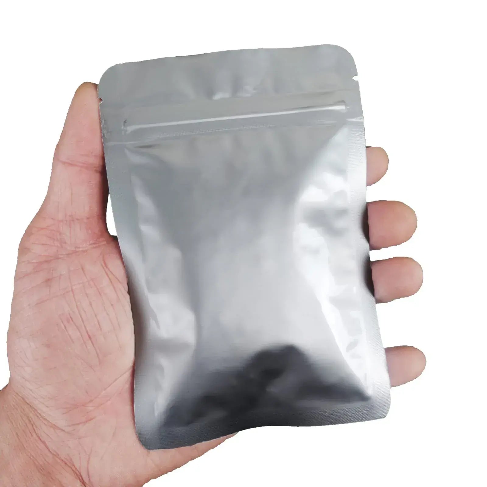 Percust Aluminum Zip Seal Storage Bags Pouches - 10x15cm 50 Pcs - 739240035281