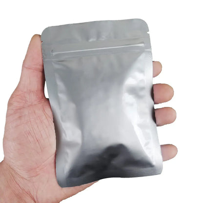 Percust Aluminum Zip Seal Storage Bags Pouches - 10x15cm 50 Pcs - 739240035281