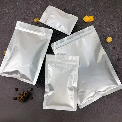 Percust Aluminum Zip Seal Storage Bags Pouches - 15x22cm 40 Pcs - 787996694887