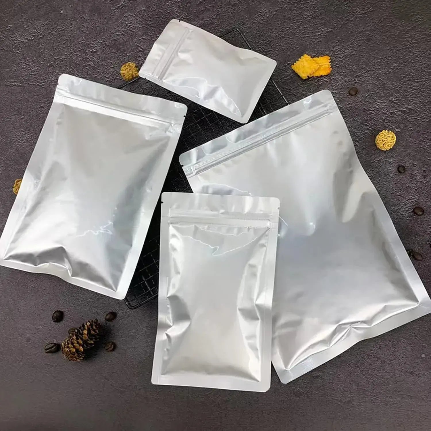 Percust Aluminum Zip Seal Storage Bags Pouches - 17x23.5cm 30 Sheets - 0787996694894