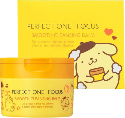 Perfect One Focus Smooth Cleansing Balm for Pores Blackheads Makeup Removal - Pom Pom Pom Plum Design (Single) - 4512274020937