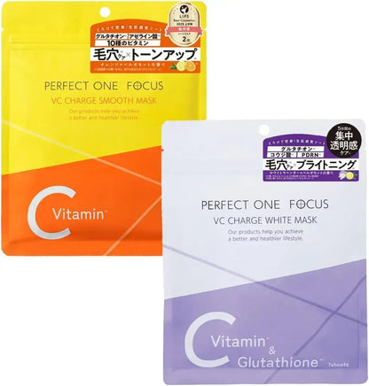 Perfect One Focus VC Charge Smooth Mask Azelaic Acid Moisturizing - White Mask 7-Pack - 4512274021804