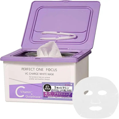 Perfect One Focus VC Charge Smooth Mask Vitamin C Niacinamide - White 30 Sheets - 4512274020975