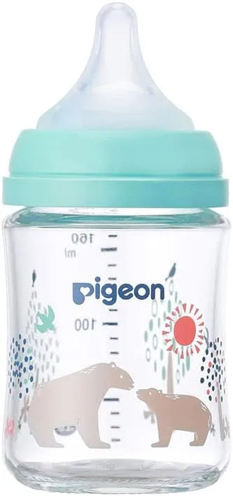 Pigeon Breastfeeding Bottle Heat Resistant Glass Scratch Resistant - Bear 160ml
 - 4902508024747