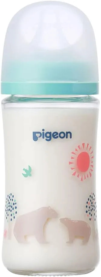Pigeon Breastfeeding Bottle Heat Resistant Glass Scratch Resistant