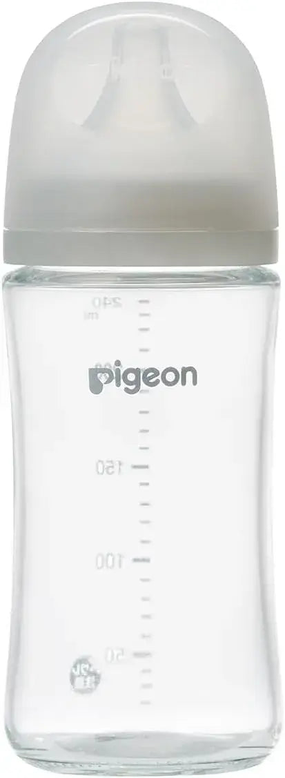 Pigeon Breastfeel Sheer Nursing Bottle Glass - 240ml - 4902508277457