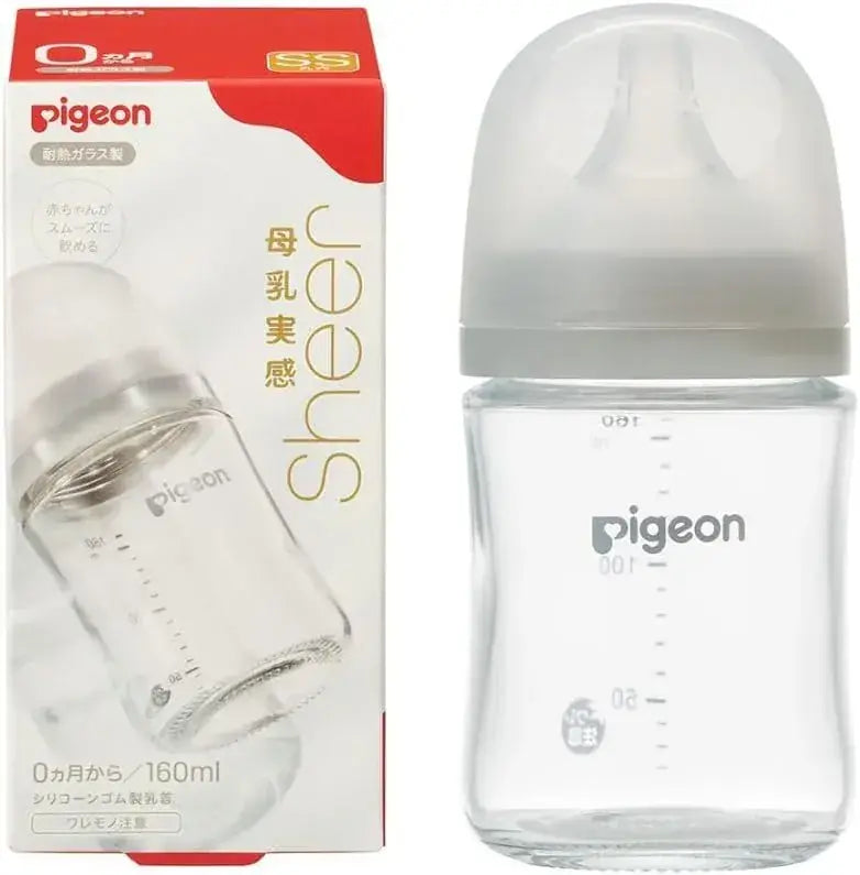 Pigeon Breastfeel Sheer Nursing Bottle Glass
